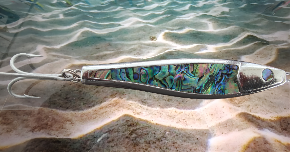 200g paua shell jig