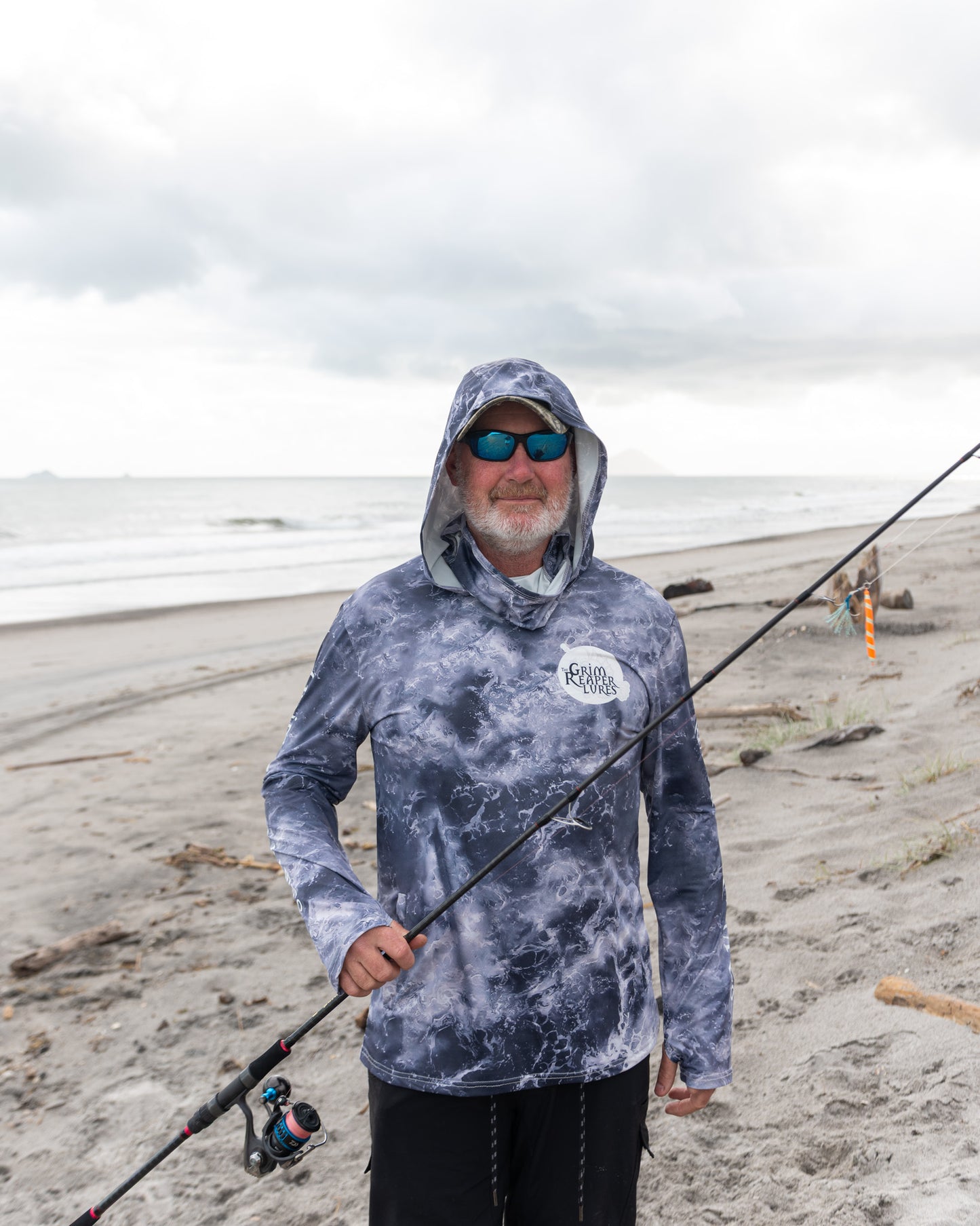 Grim Reaper Sun Shirt – UPF50+ Fishing Hoodie