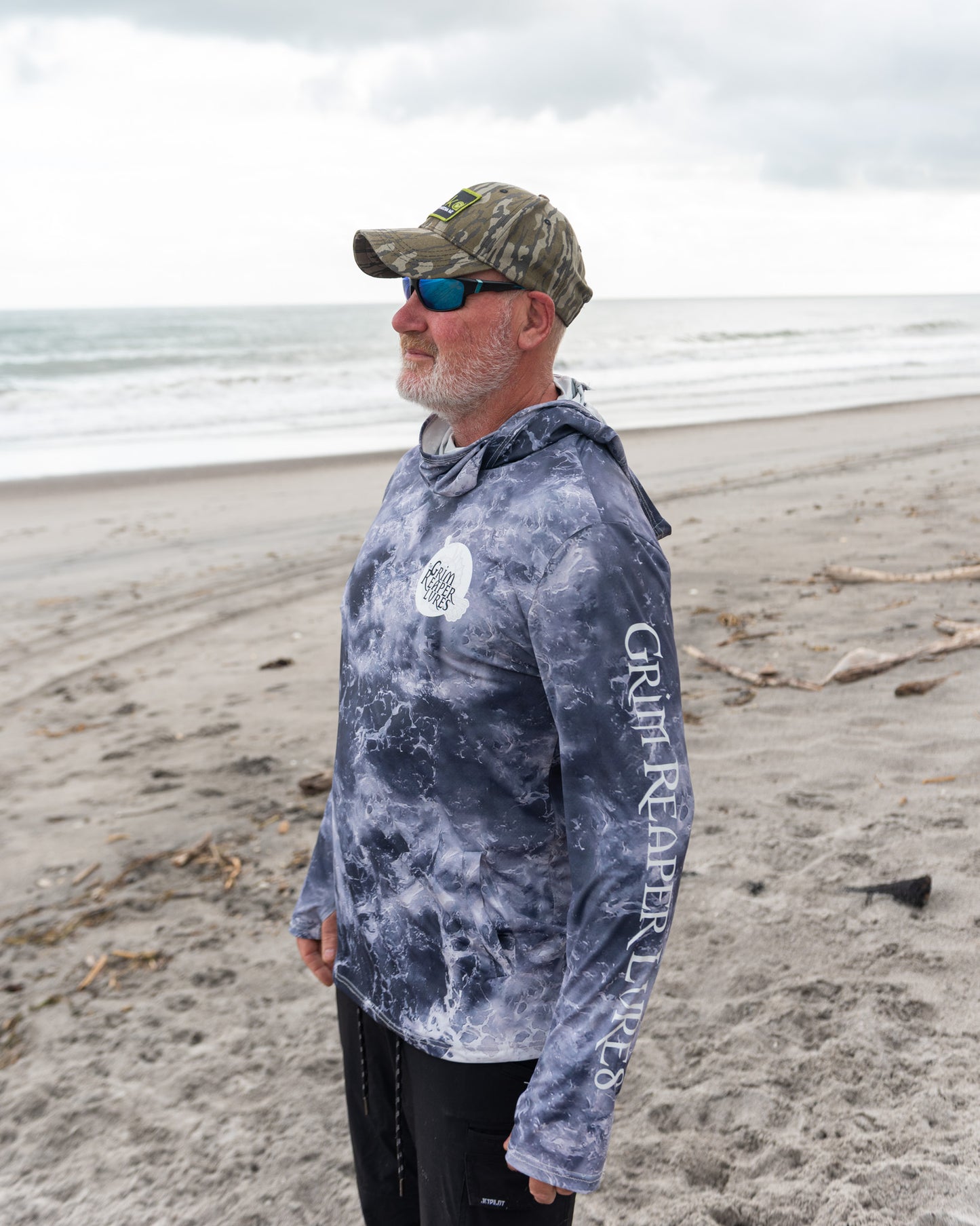 Grim Reaper Sun Shirt – UPF50+ Fishing Hoodie