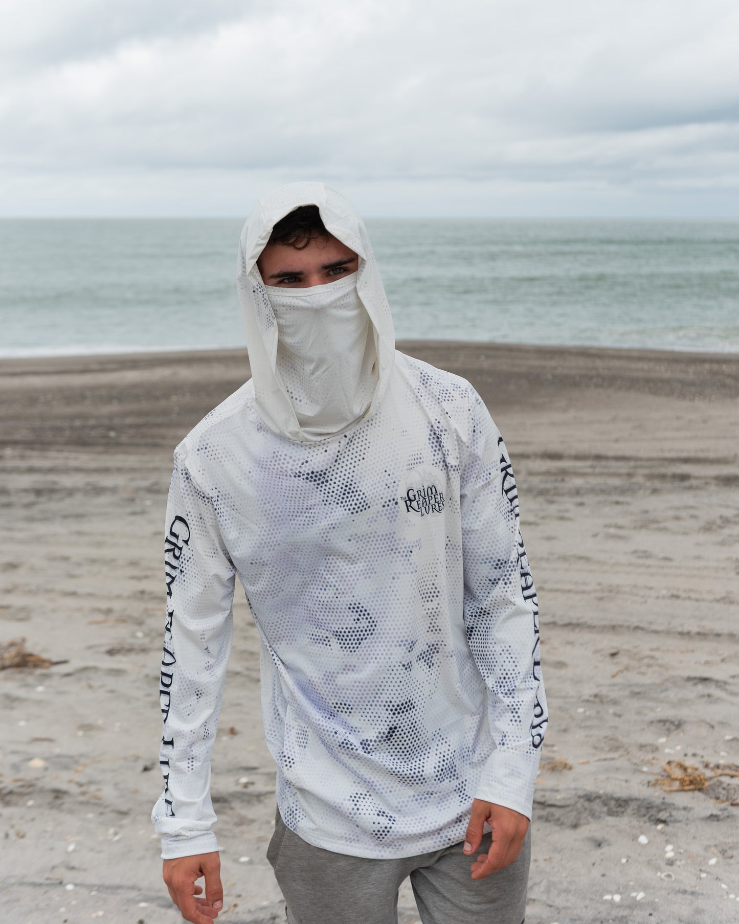 Grim Reaper Sun Shirt – UPF50+ Fishing Hoodie