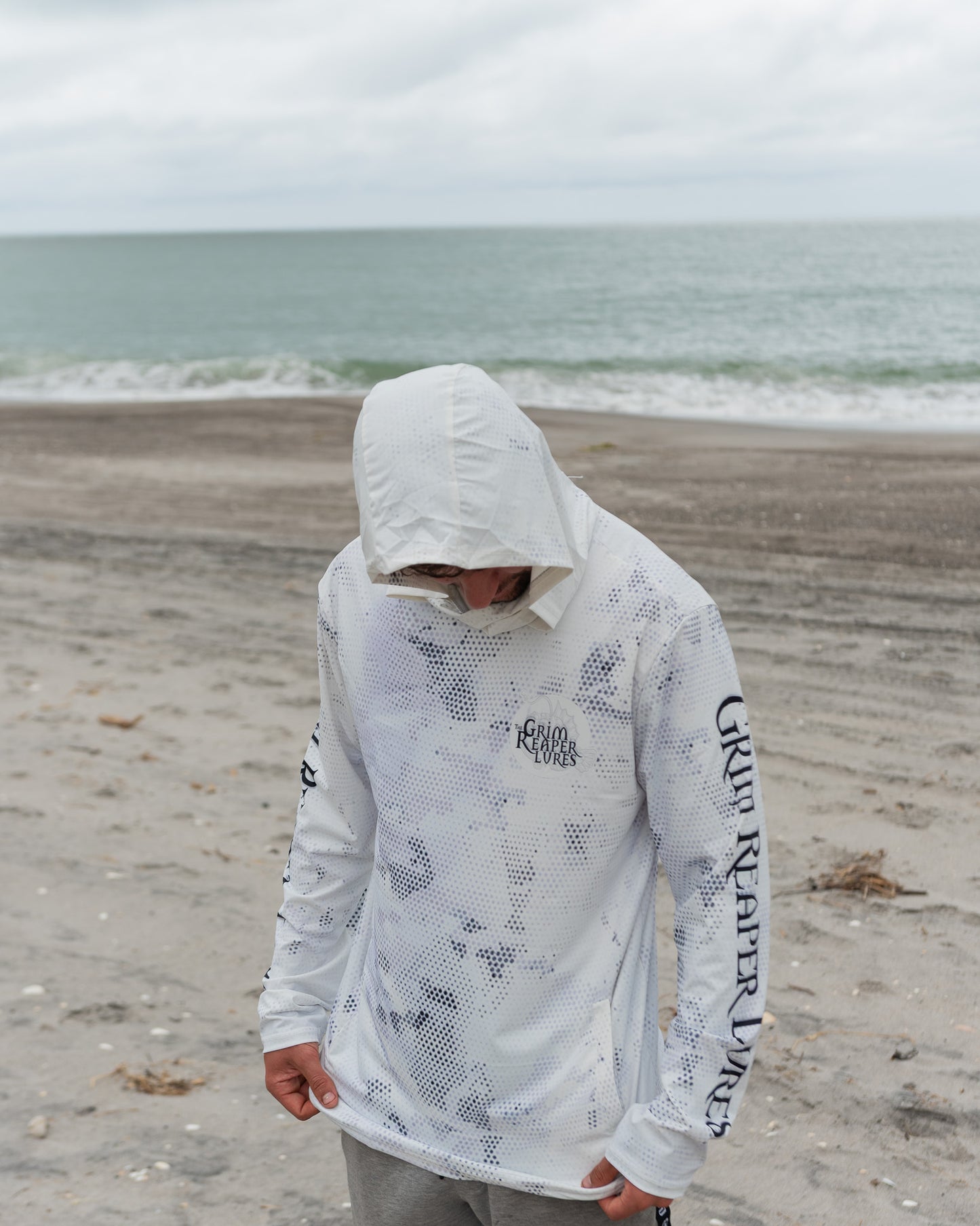 Grim Reaper Sun Shirt – UPF50+ Fishing Hoodie
