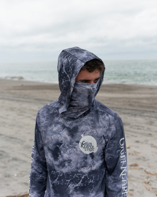 Grim Reaper Sun Shirt – UPF50+ Fishing Hoodie