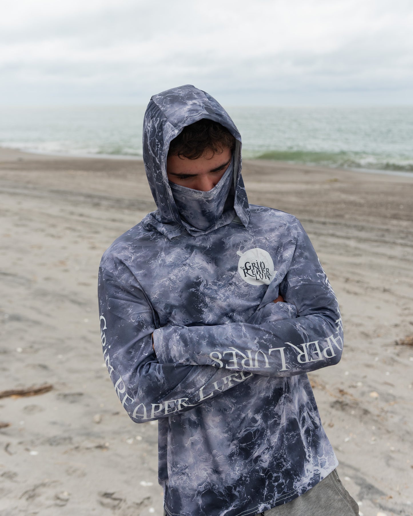 Grim Reaper Sun Shirt – UPF50+ Fishing Hoodie